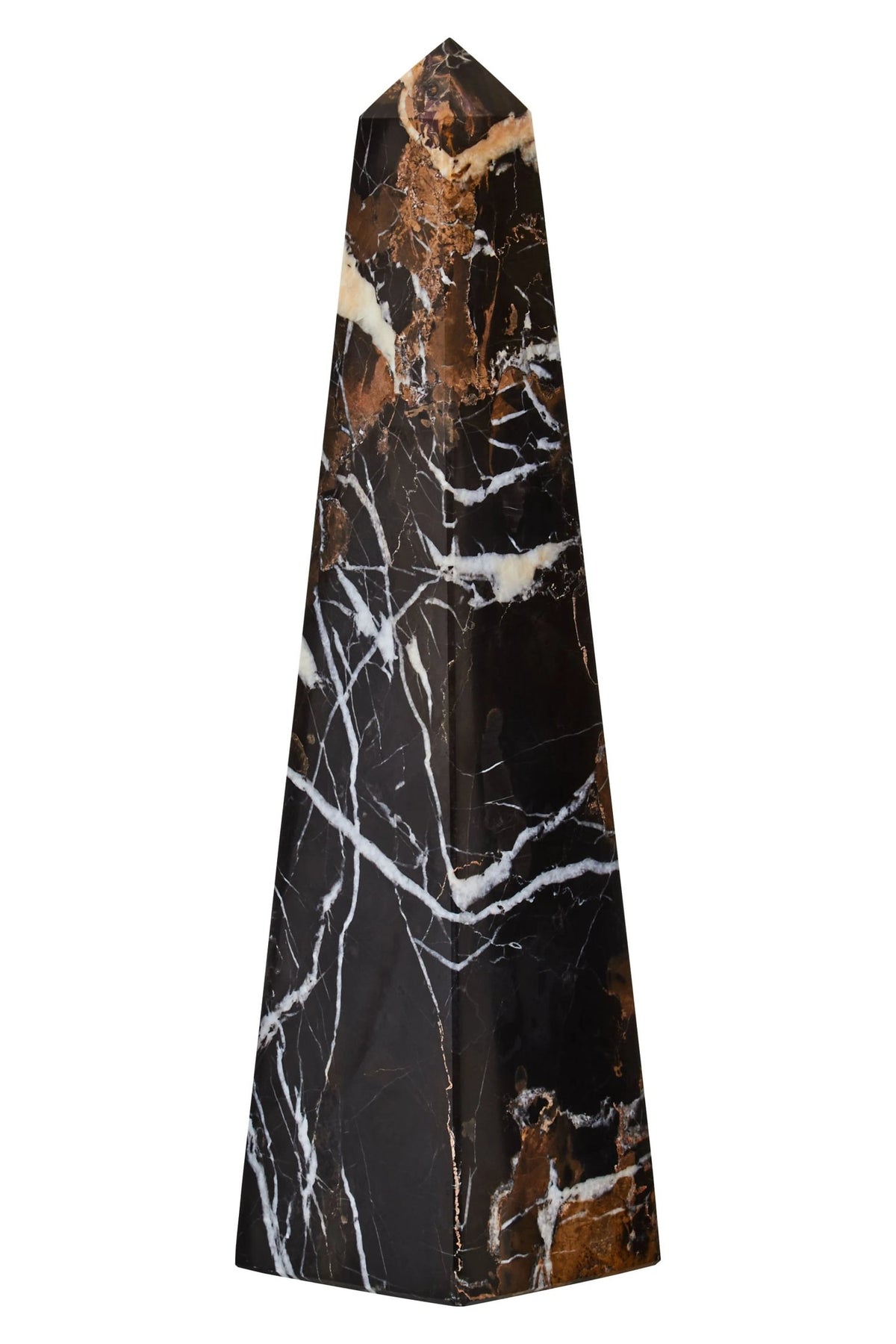 Olavik Large Black Marble Obelisk