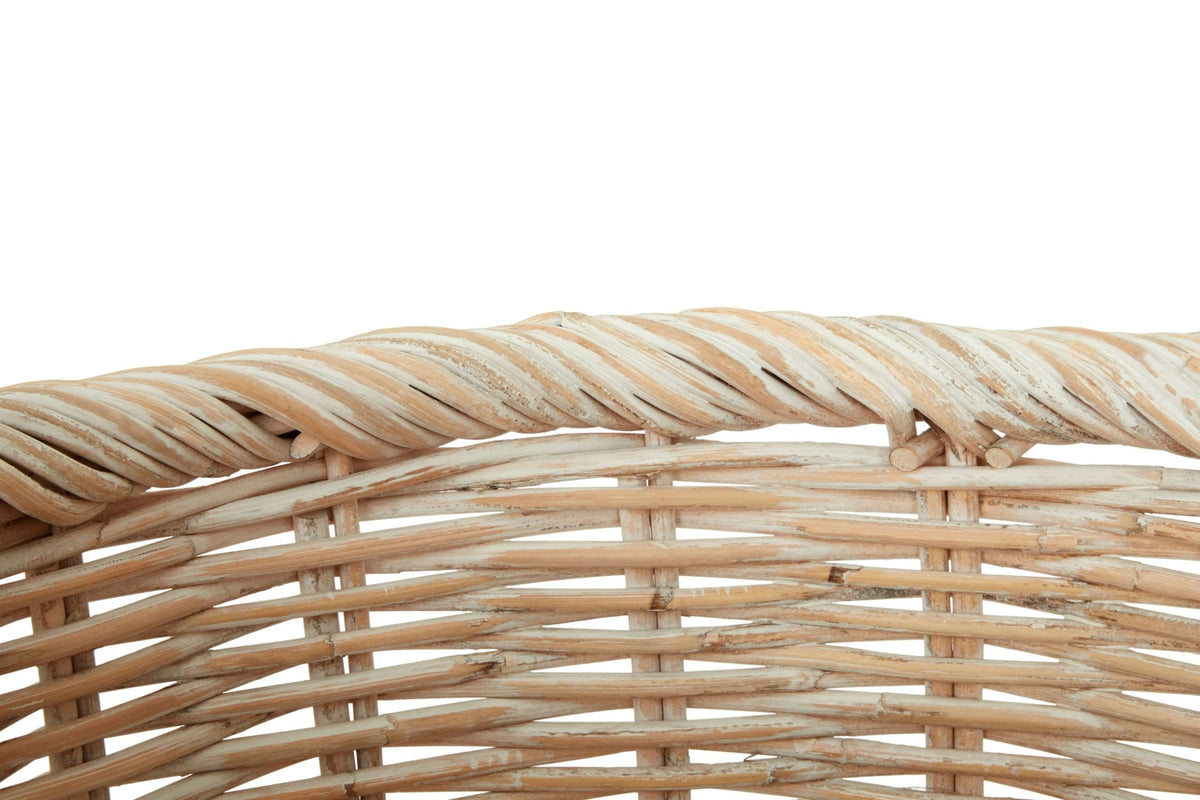 Flekkvira Whitewash Rattan Storage Baskets image 5