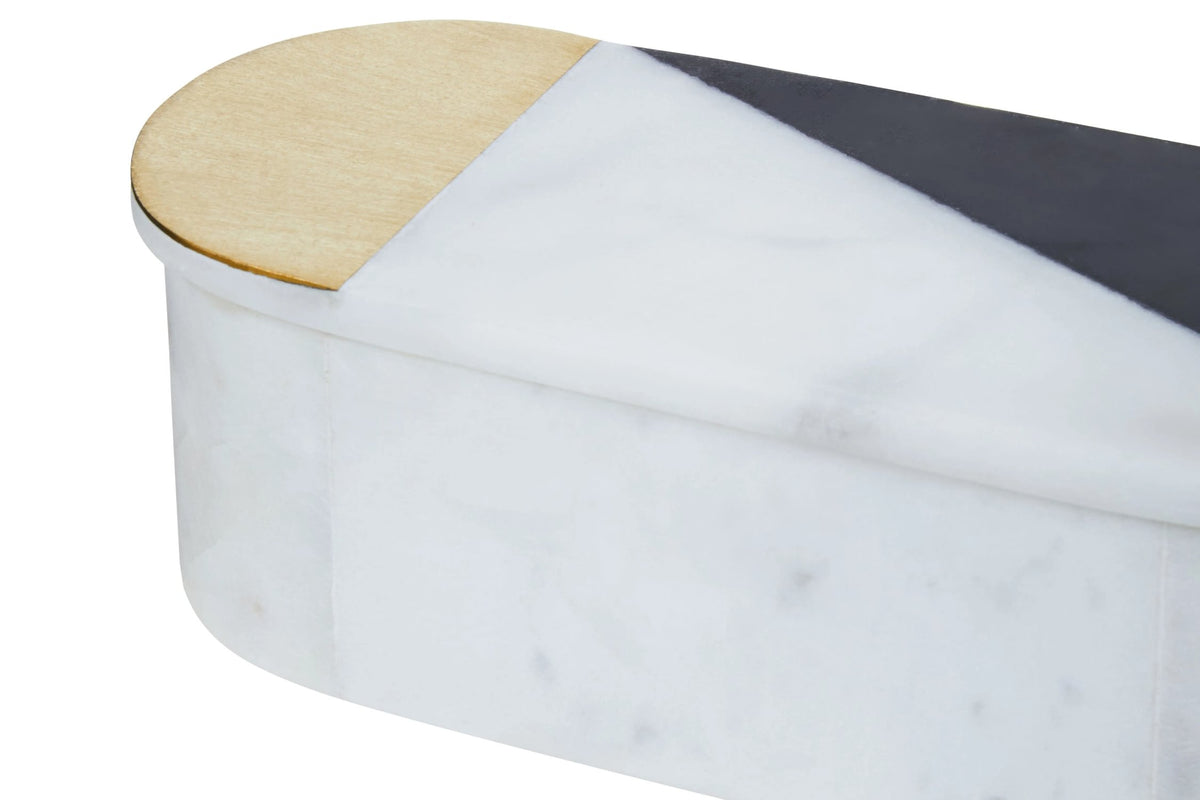 Notodvira Oblong Marble Trinket Box image 7