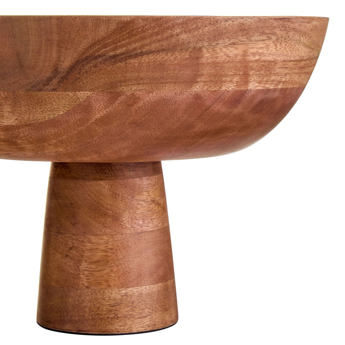 Cambridge Mango Wood Pedestal Fruit Bowl image 5