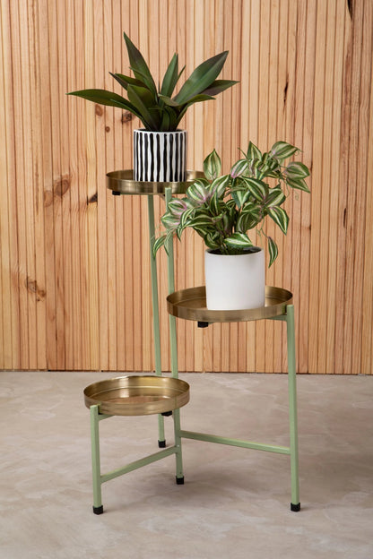 Cascina Green Gold 3-Tier Plant Stand image 6