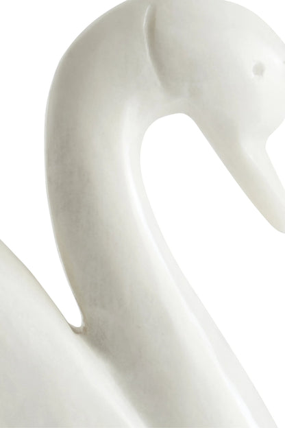 Hyvath White Marble Decorative Swan image 7