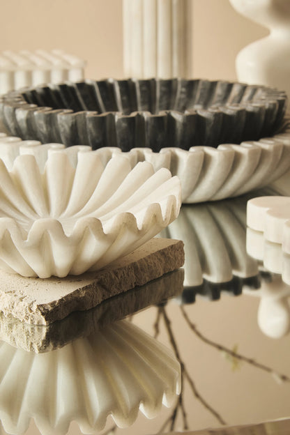 Orquin Grey Marble Small Fluted Bowl image 12