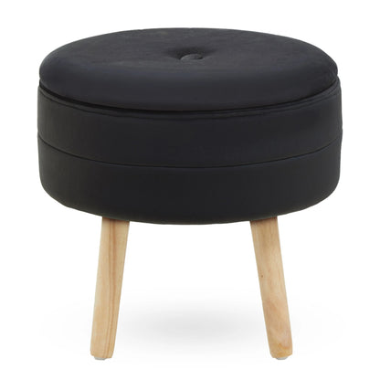 Nexelle Black Velvet Stool