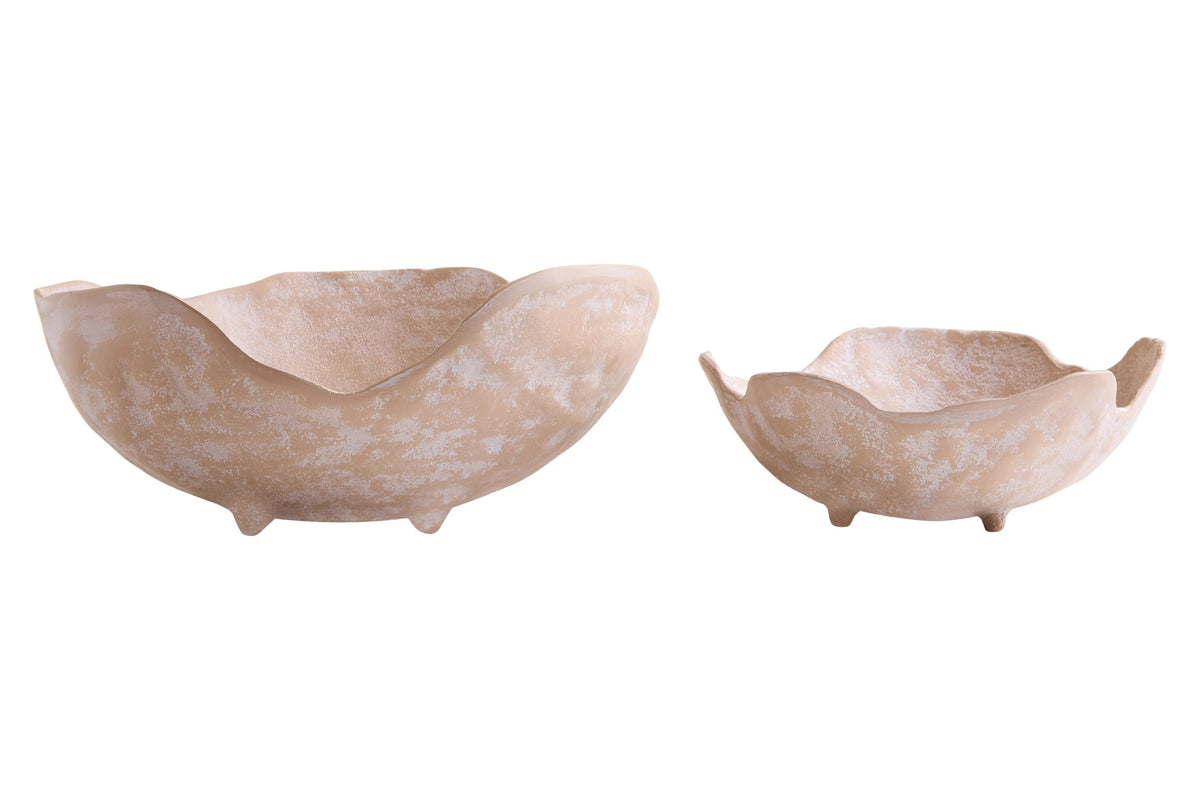 Spello Beige Whitewash Set Textured Bowl image 3