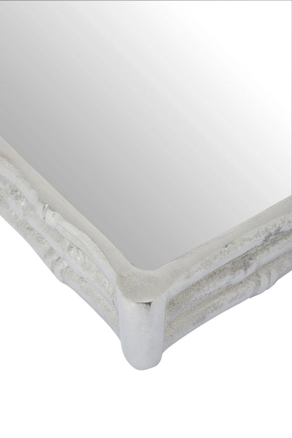 Fynwyn Silver Bamboo Mirrored Tray image 6
