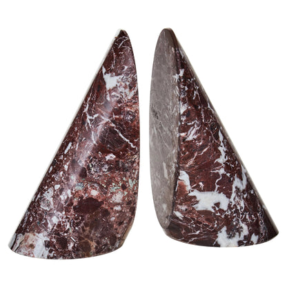 Forwyn Set Red Marble Bookends image 2