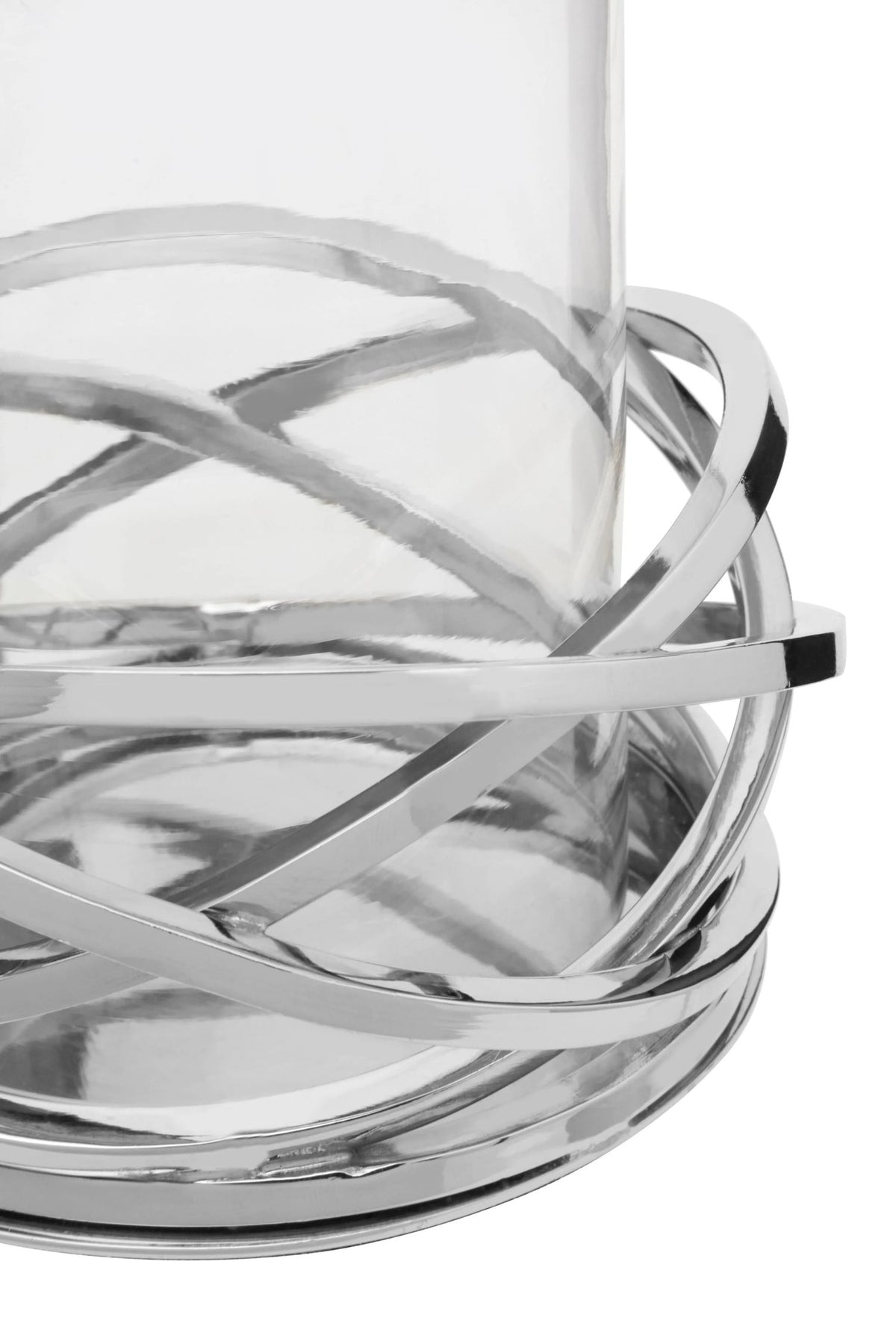 Crowbora Silver Small Twist Candle Holder image 6