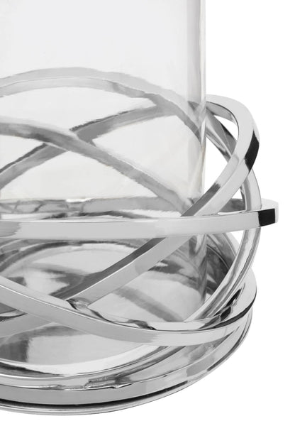 Crowbora Silver Small Twist Candle Holder image 6