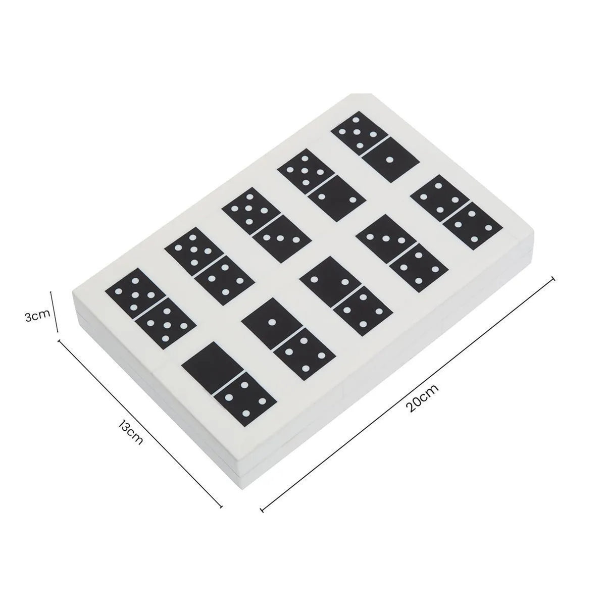 Droitwich Black White Set Domino Box image 4