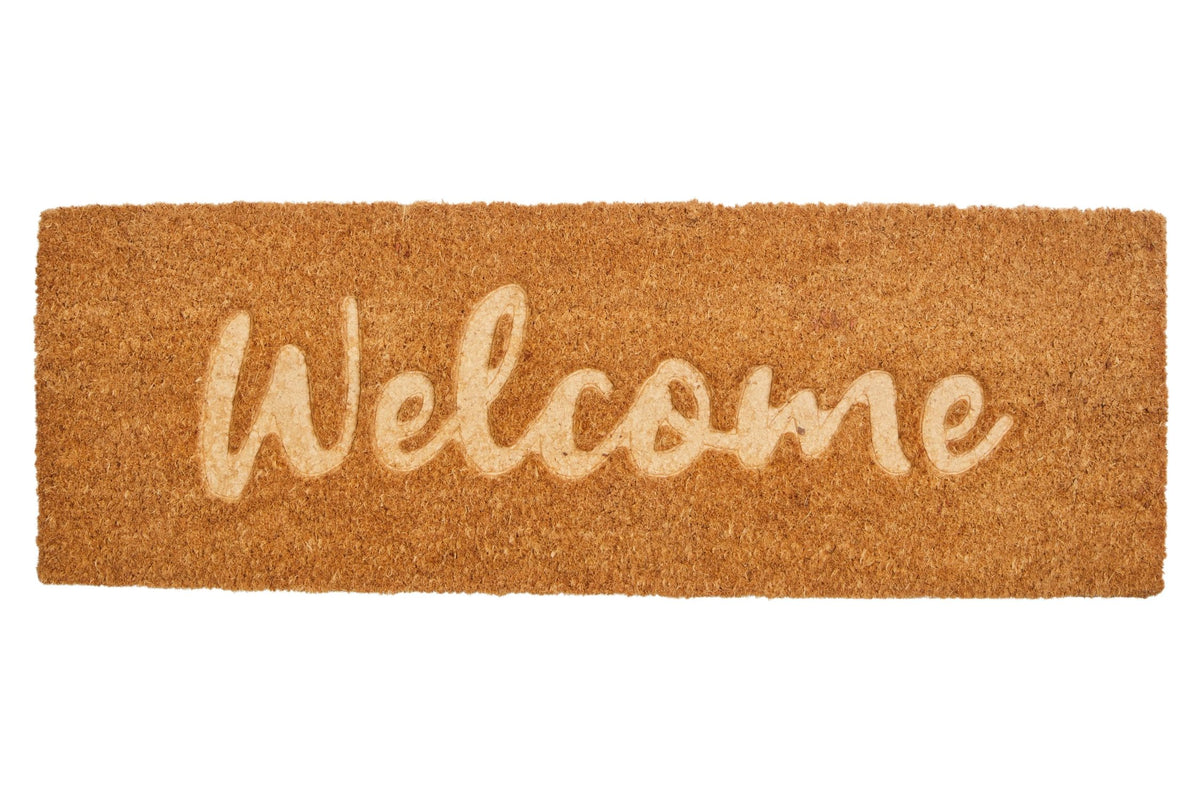 Orsa Embossed Welcome Coir Rectangular Doormat image 1