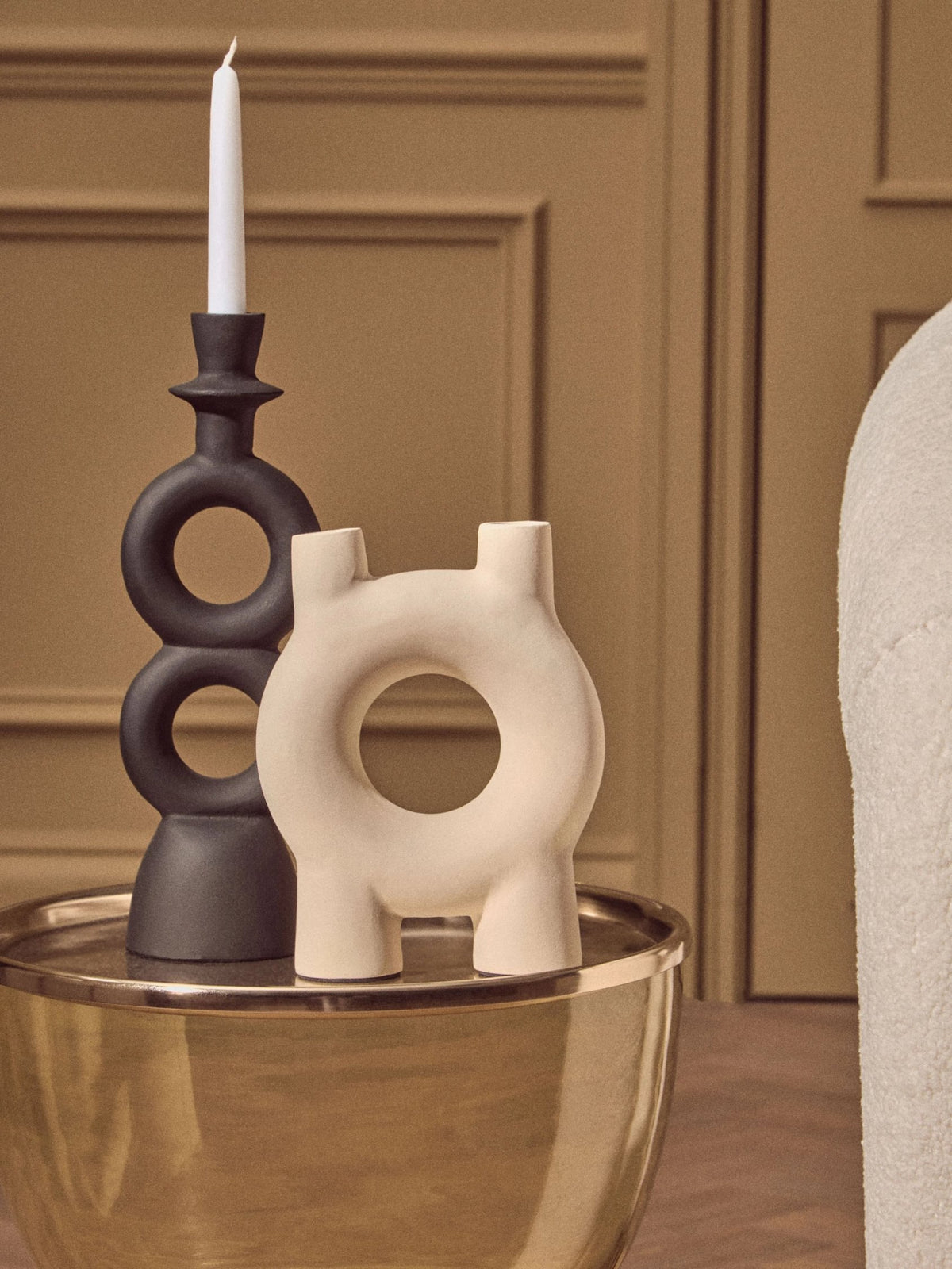 Randvik Small Cream Candle Holder image 11