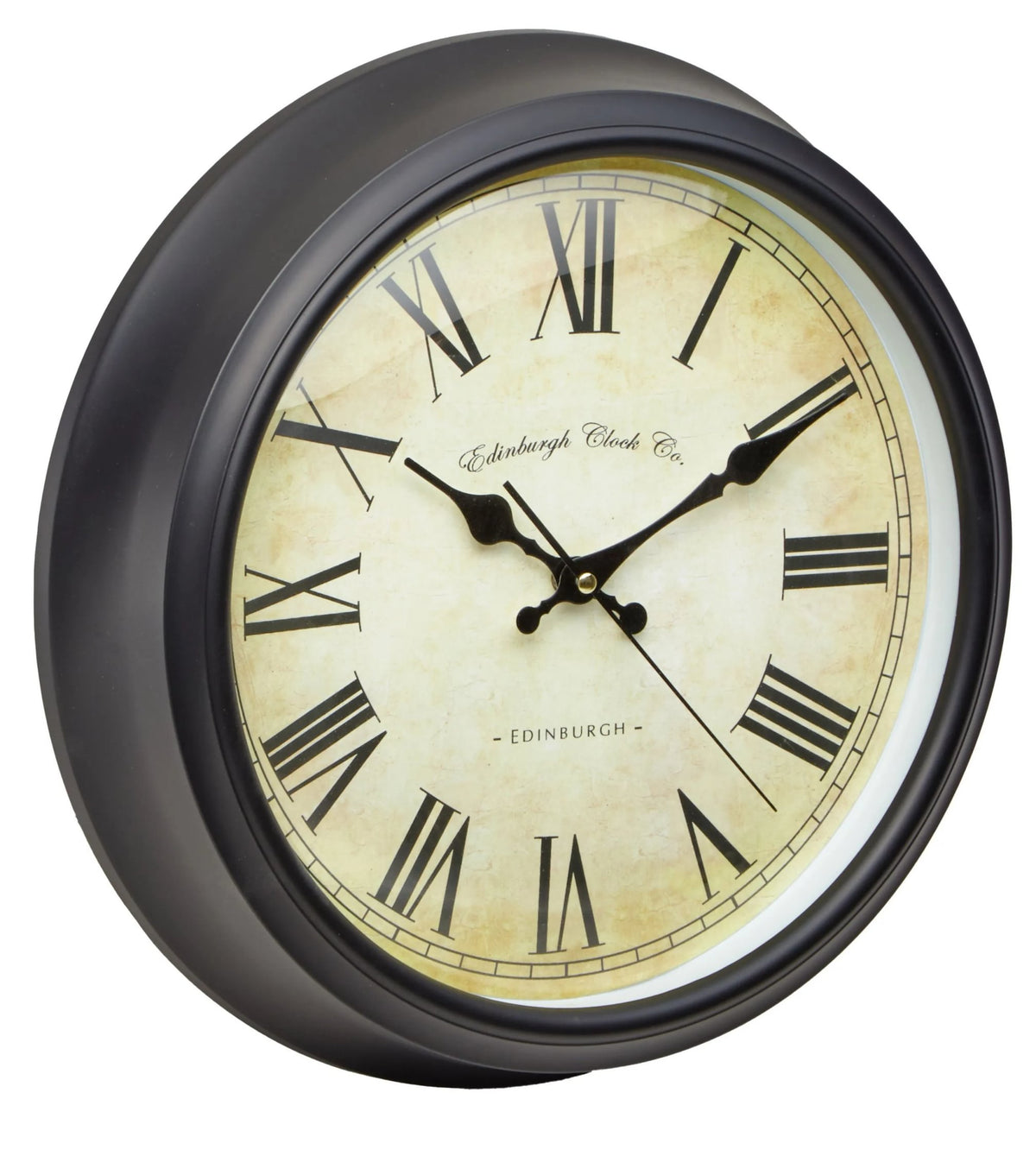 Elvvik Black Lined Rim Wall Clock